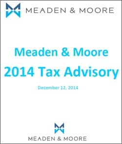 2014 Tax Advisory