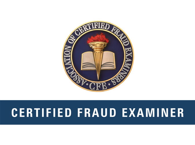 certified fraud examiner badge