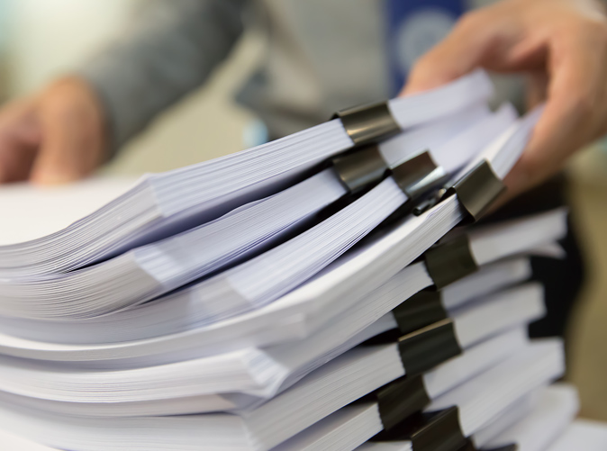 stack of paperwork