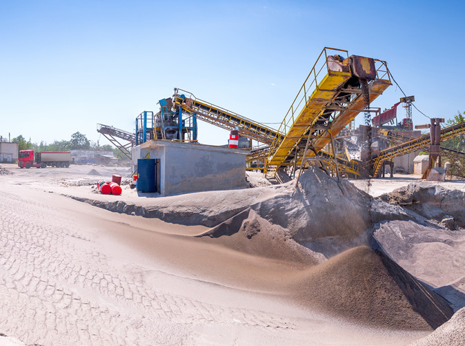 Sand and equipment