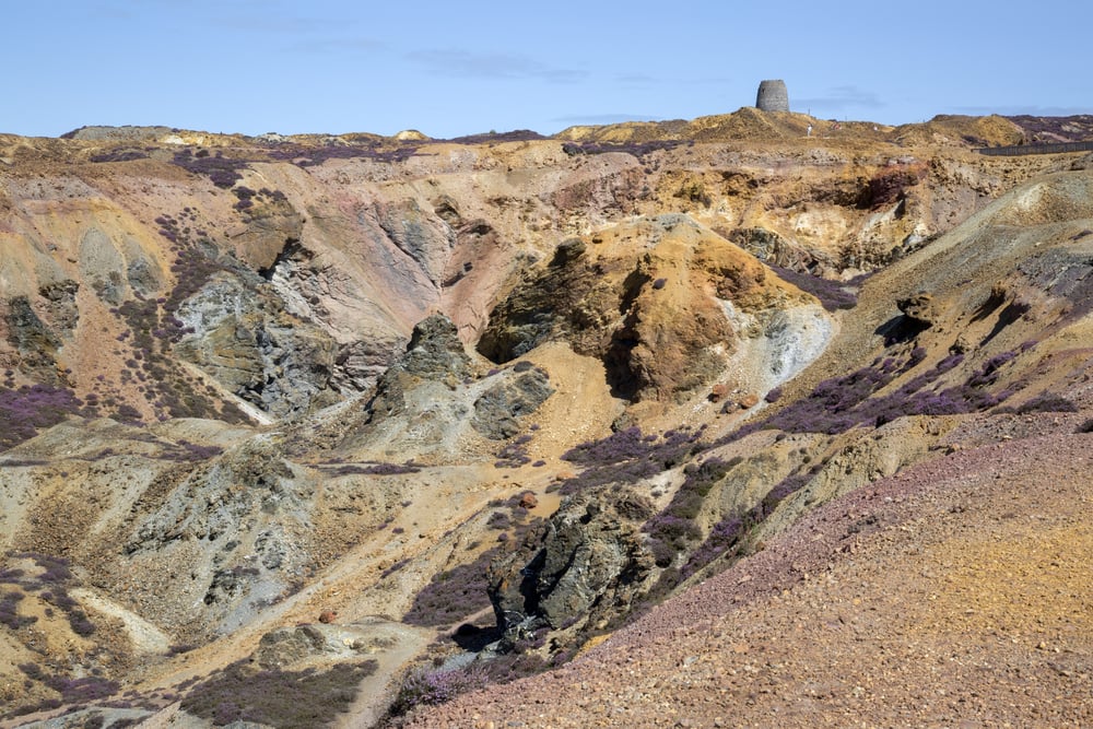 Parys Mountain Copper Mine; Amlwch; Anglesey; Wales; UK