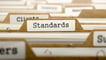 Standards Concept. Word on Folder Register of Card Index. Selective Focus.-1