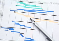 Project management with gantt chart-1