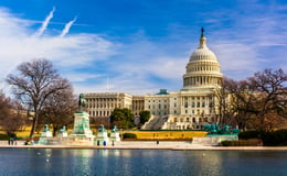 The Capitol and Reflecting Pool in Washington, DC.-1