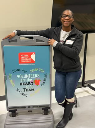 the M&M Charlotte office made a return visit to the Second Harvest Food Bank (SHFB). 