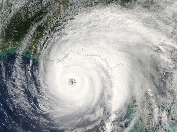 hurricane from above
